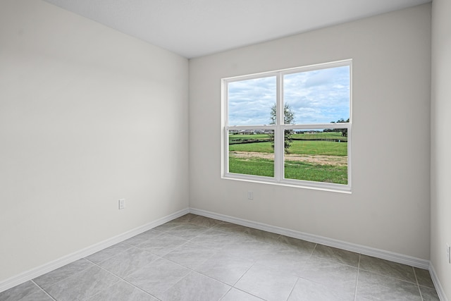 view of tiled empty room