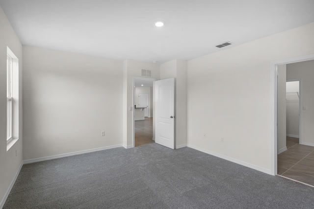 view of carpeted empty room