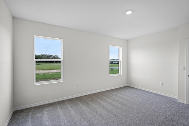 view of carpeted empty room