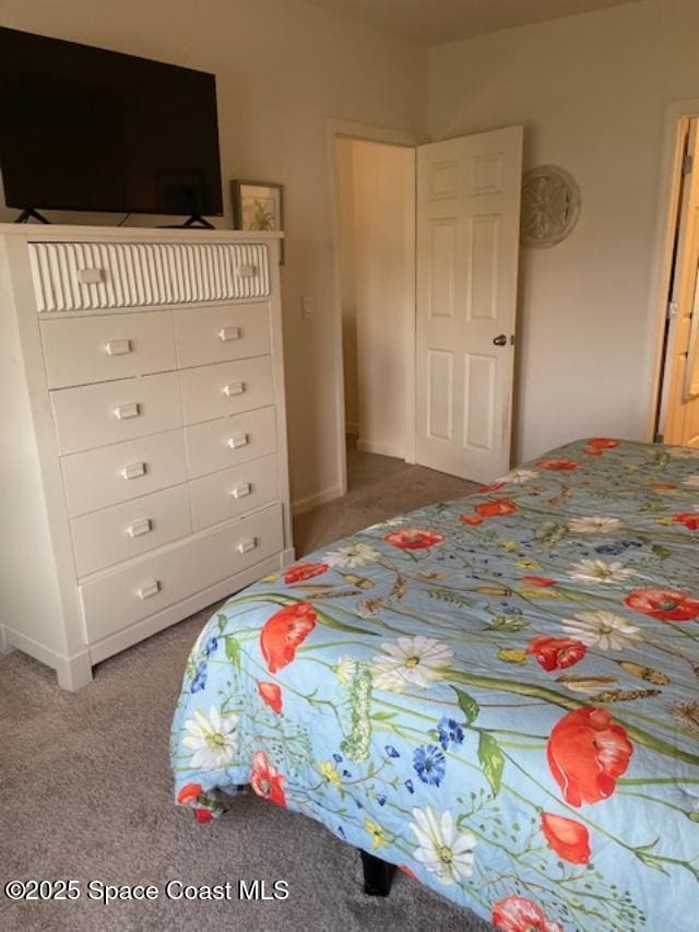 bedroom featuring carpet flooring