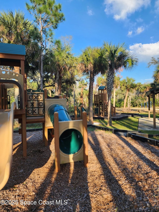 view of jungle gym