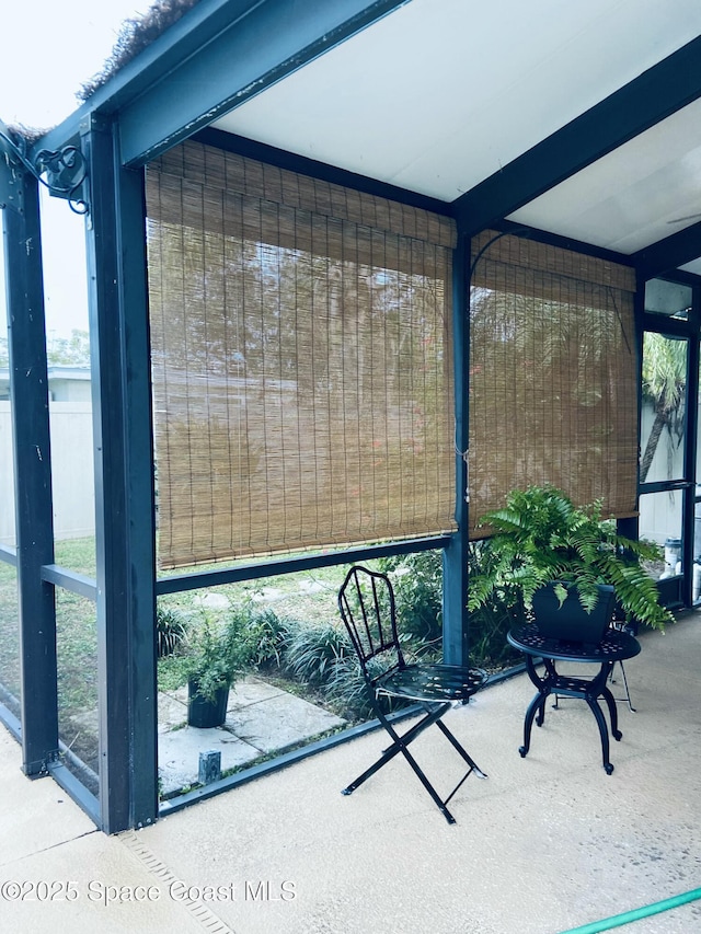 view of sunroom / solarium