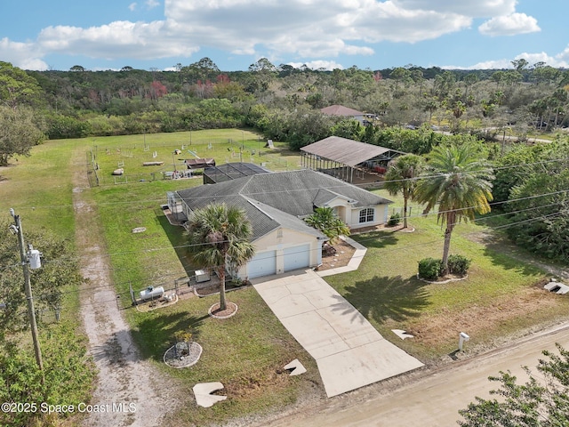 birds eye view of property