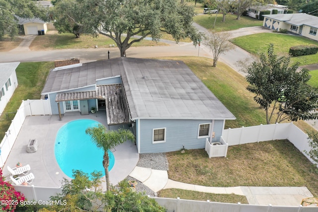 birds eye view of property