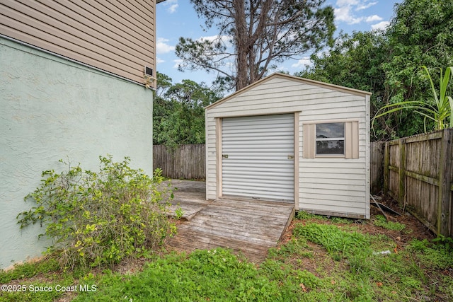 view of outbuilding