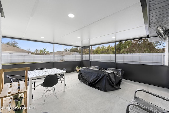 view of sunroom / solarium