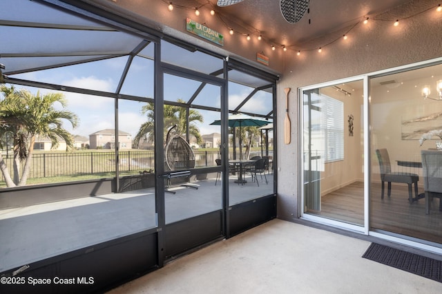 view of sunroom / solarium