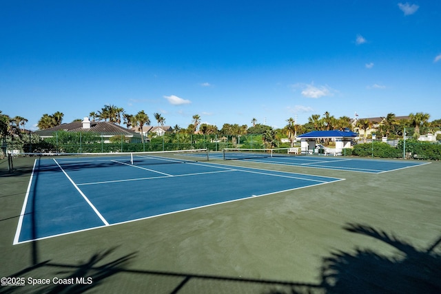 view of sport court featuring basketball court