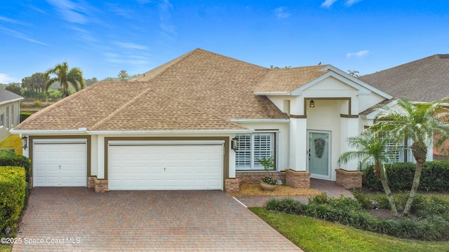 view of front of home featuring a garage