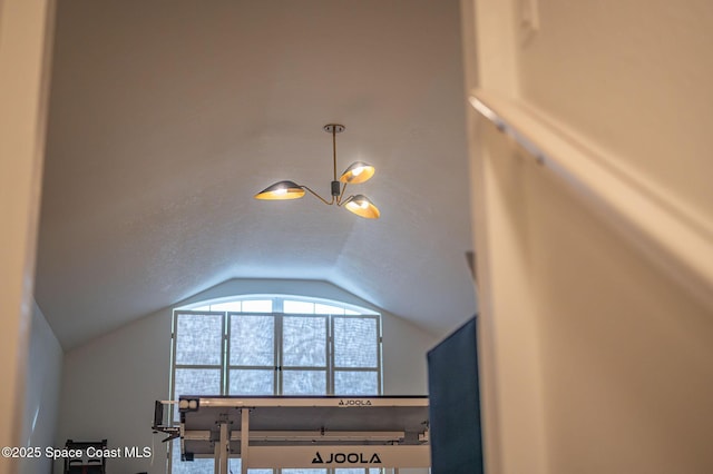 details with a textured ceiling