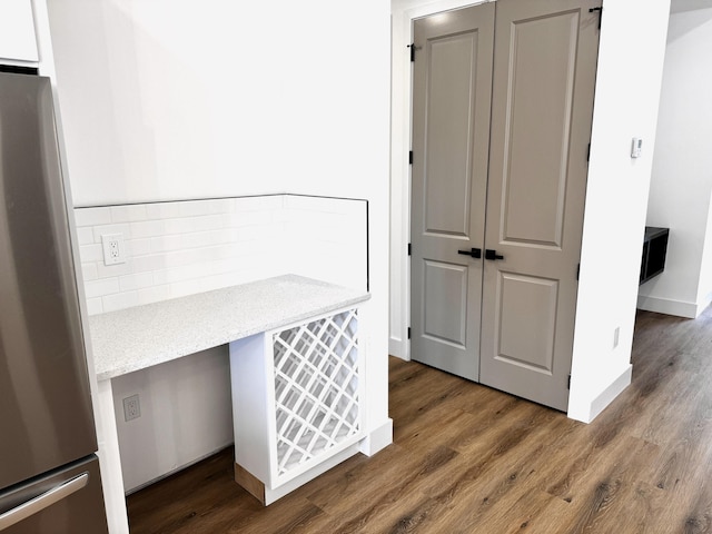 interior space featuring dark wood-type flooring