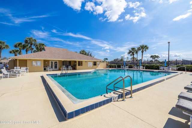 view of pool with a patio