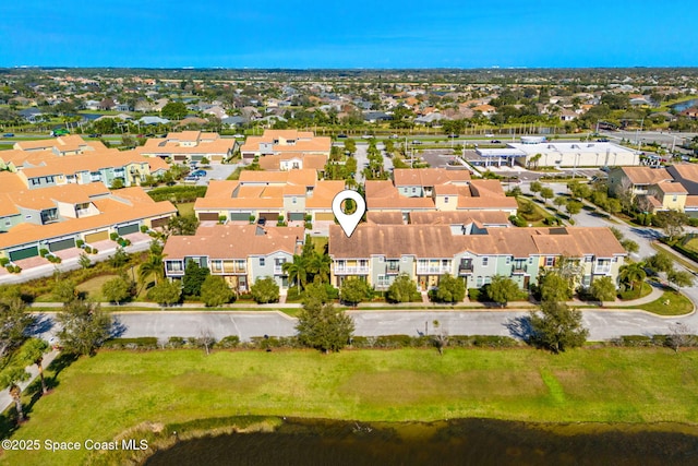 drone / aerial view featuring a residential view