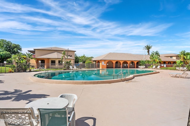 view of pool with a patio