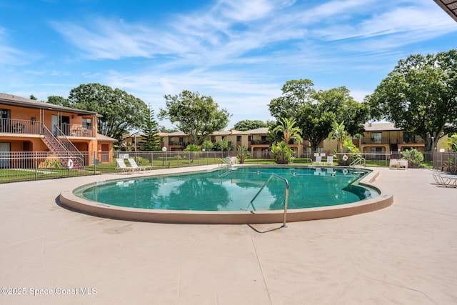 view of pool with a patio area