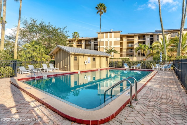 view of pool with a patio area