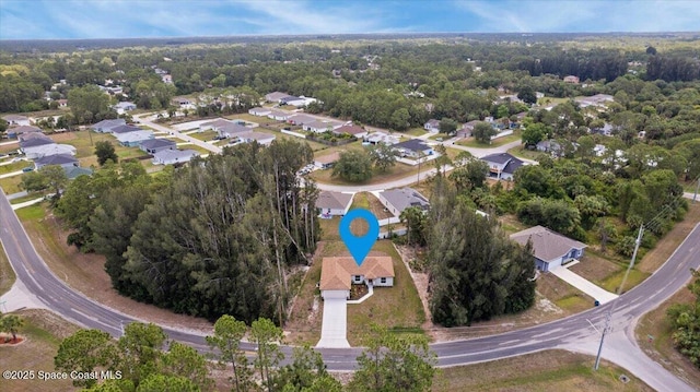 1305 Harper Blvd SW, Palm Bay, FL 32908 - aerial view of property and surrounding area with nearby suburban area