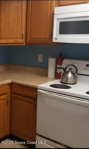 kitchen with white appliances