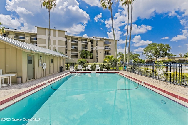 pool featuring fence