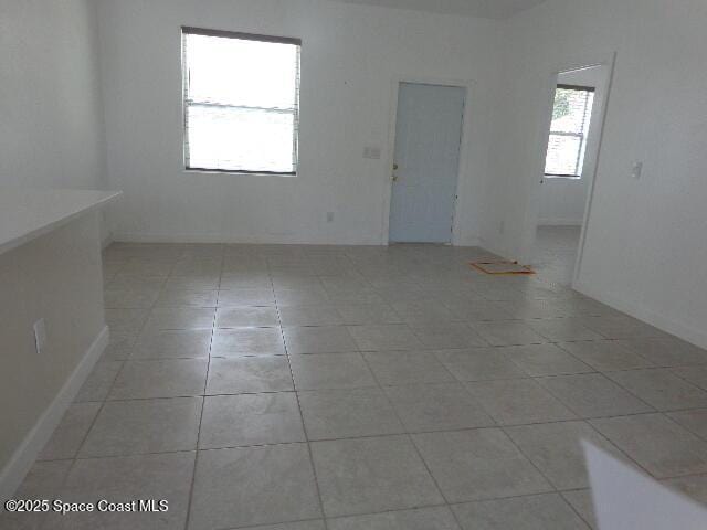 view of tiled spare room