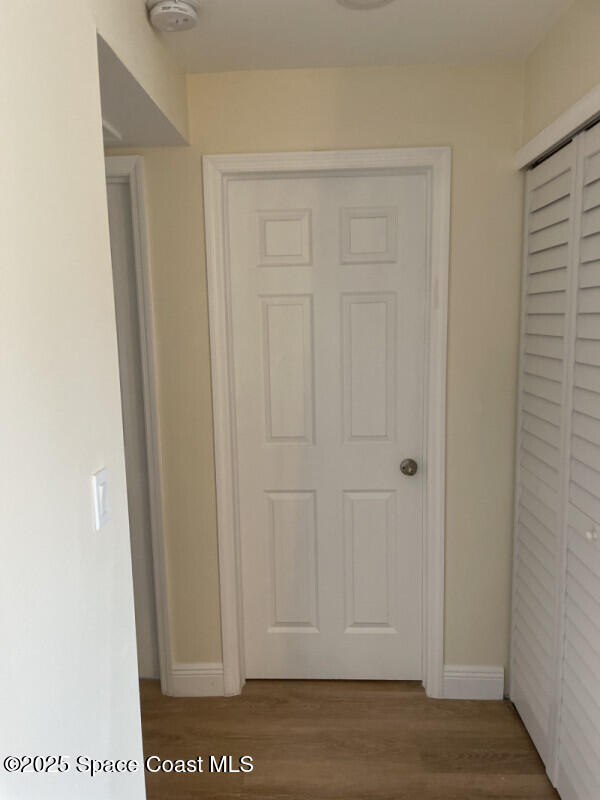 interior space featuring hardwood / wood-style flooring