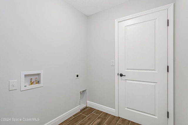 laundry area featuring hookup for a washing machine and hookup for an electric dryer