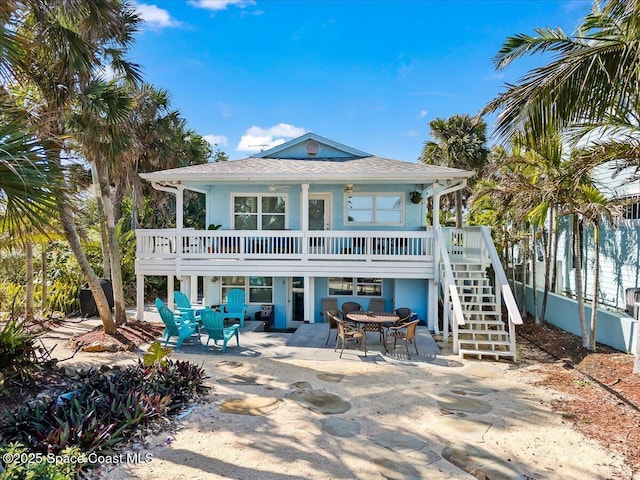 back of house featuring a patio area