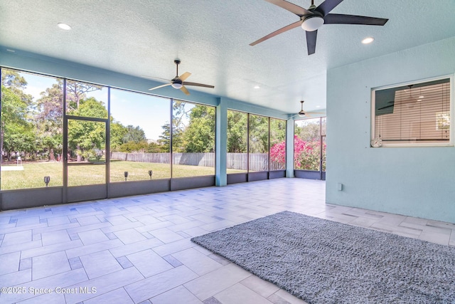 view of patio / terrace featuring a ceiling fan