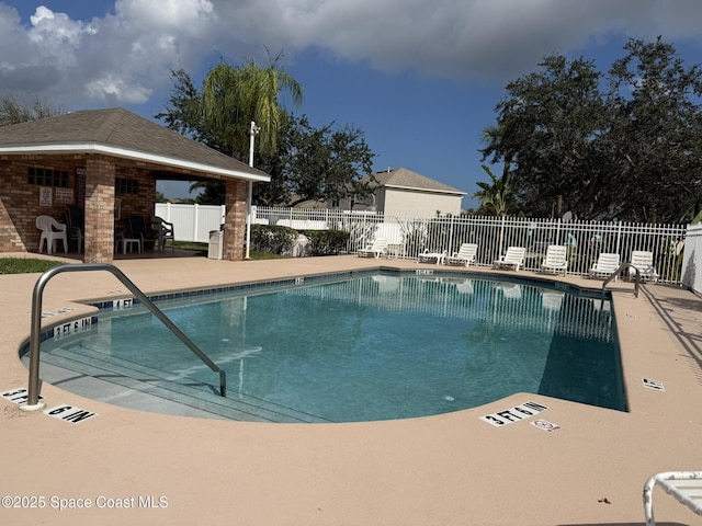 1235 White Oak Cir, Melbourne, FL 32934 - view of pool with a gazebo and a patio area