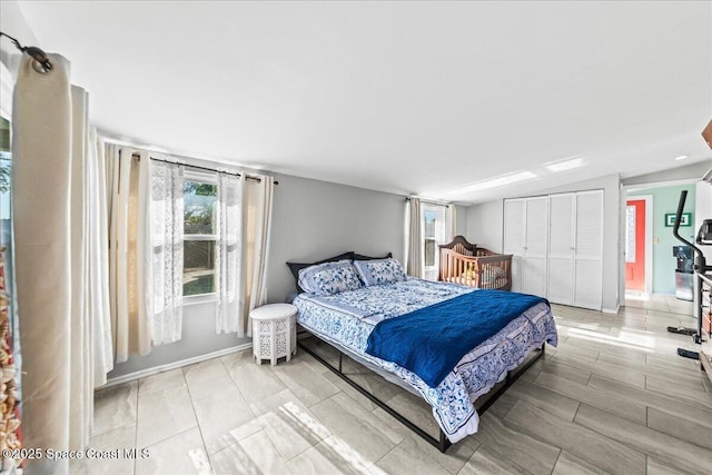 bedroom with a closet