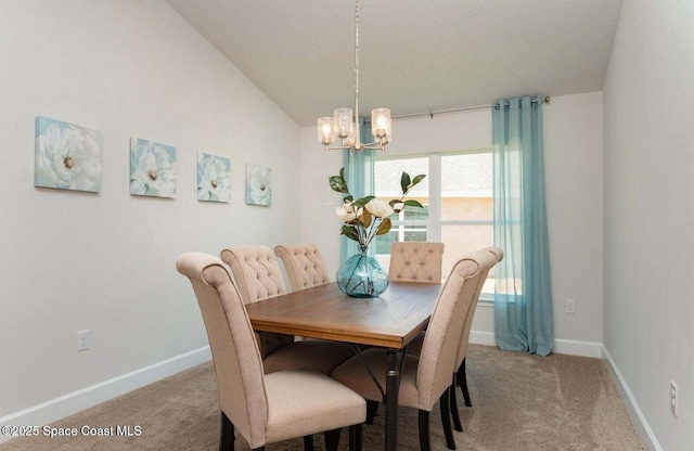 574 Fernwood Ave NW None, Unit None, Palm Bay, FL 32907 - carpeted dining area featuring a chandelier and baseboards
