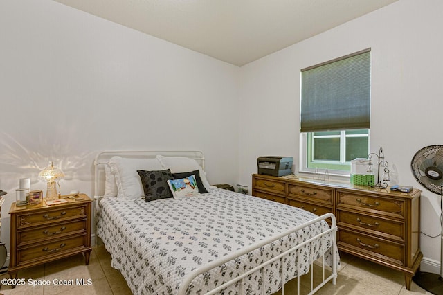 view of tiled bedroom