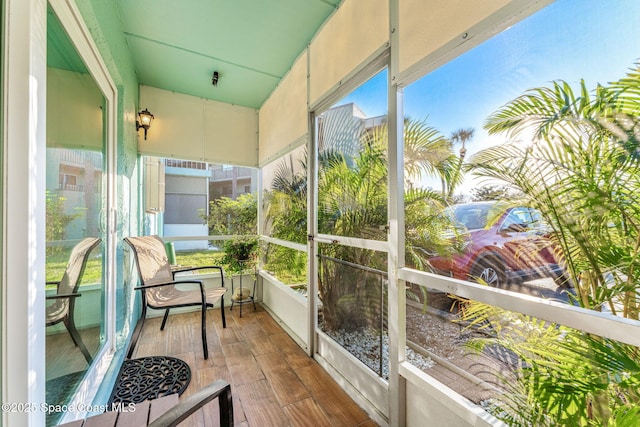 view of sunroom / solarium