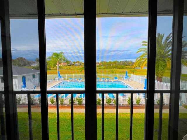 view of water feature