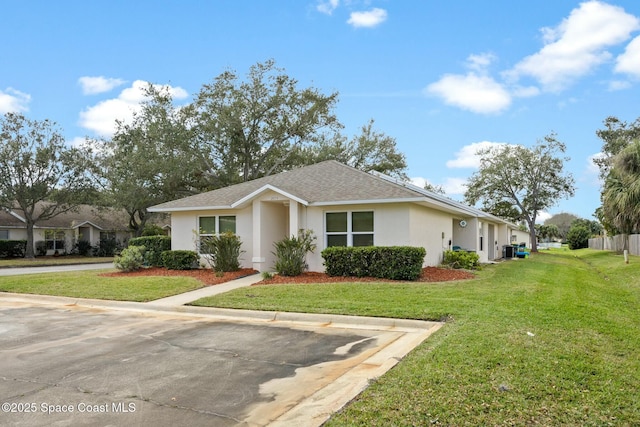 view of front of house with a front yard