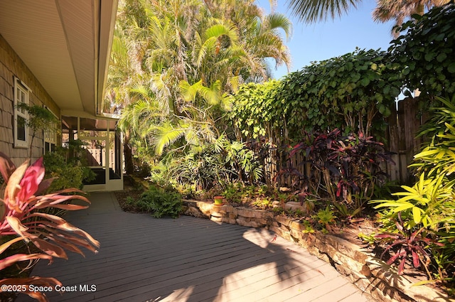 7831 Winona Rd, Melbourne Beach, FL 32951 - view of wooden terrace