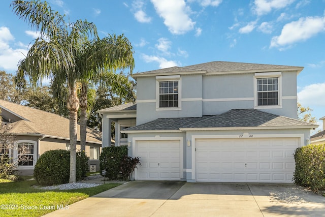 front facade featuring a garage