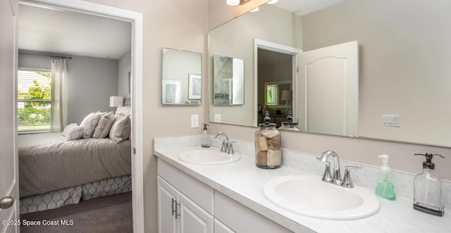 bathroom with vanity