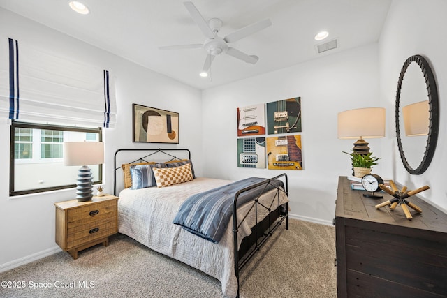 2496 Kamin Dr S, Melbourne, FL 32940 - carpeted bedroom featuring ceiling fan