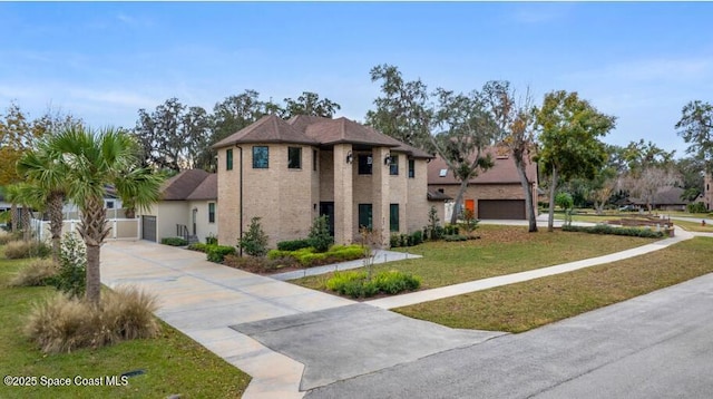 view of front of property with a front yard