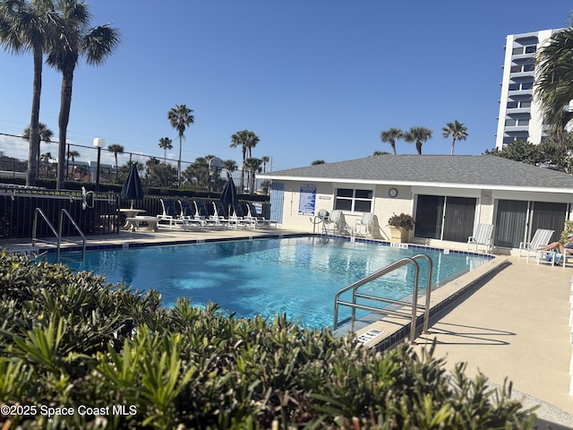 view of pool with a patio