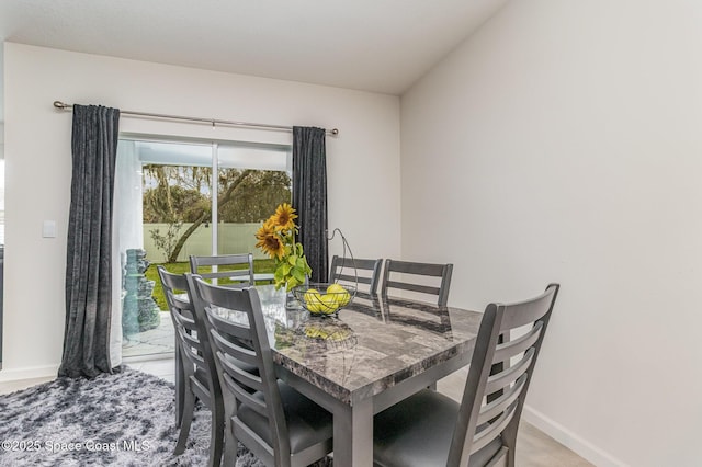 view of dining room