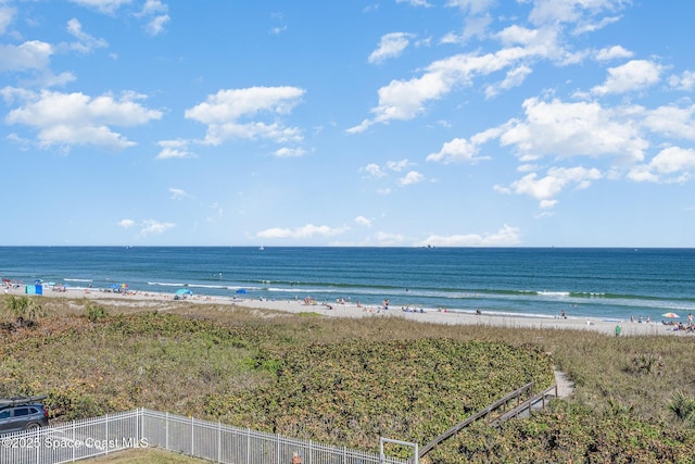 water view with a beach view