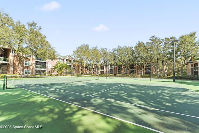 view of tennis court