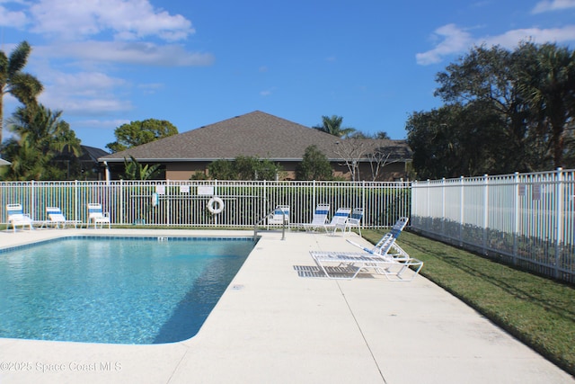 view of pool with a patio area