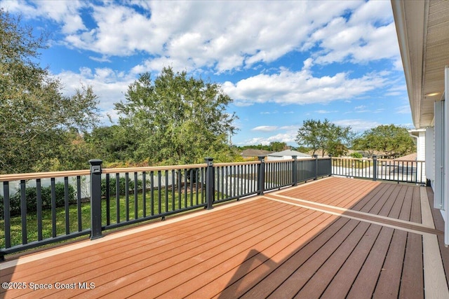 view of wooden terrace