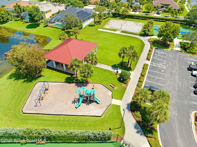 birds eye view of property