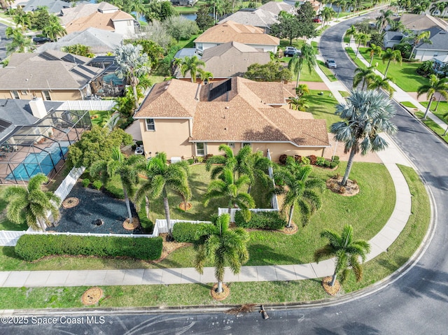 birds eye view of property featuring a residential view