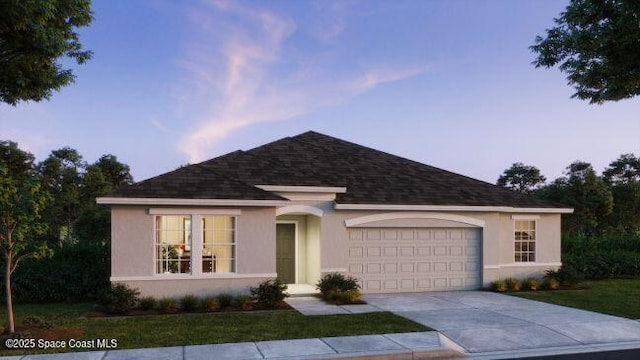 view of front of house featuring a garage