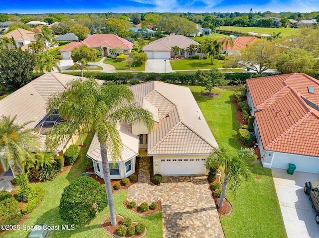 birds eye view of property featuring a residential view